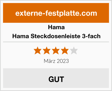 Hama Hama Steckdosenleiste 3-fach Test