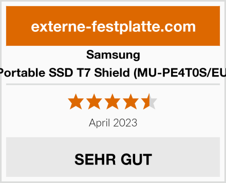Samsung Portable SSD T7 Shield (MU-PE4T0S/EU) Test