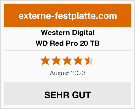 Western Digital WD Red Pro 20 TB Test
