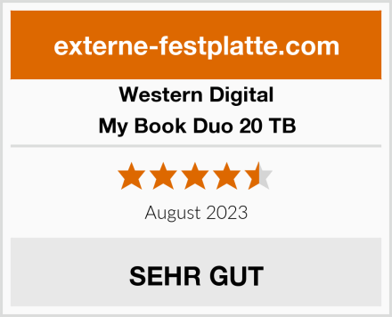 Western Digital My Book Duo 20 TB Test