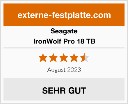 Seagate IronWolf Pro 18 TB Test