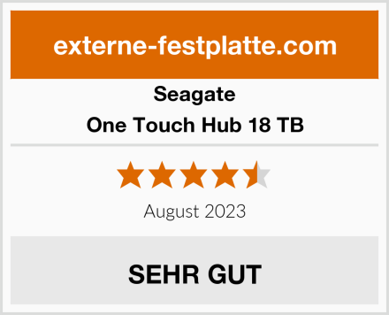 Seagate One Touch Hub 18 TB Test